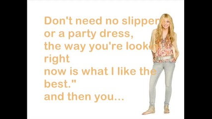 Hannah Montana Forever - Barefoot Cinderella (lyrics)/хана Монтана-босата пепеляшка