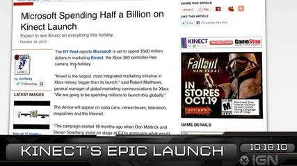Ign Daily Fix - 18.10.2010 - Epic Kinect Launch 