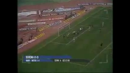 Bari - Inter 1-1 - Campionato 1990-91