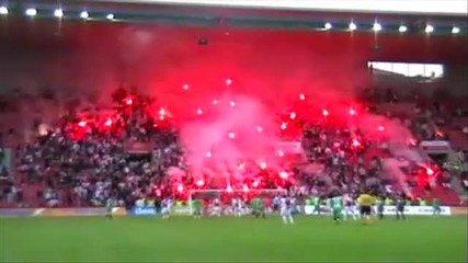 Славия Прага - Яблонец - Факли !!! *08.05.2010г.*