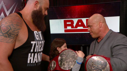 Braun Strowman & Nicholas relinquish the Raw Tag Team Titles: Raw April 9, 2018