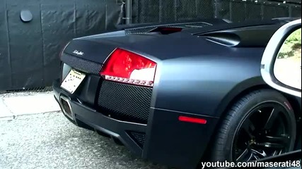 Зверски тунинг и бегачки! Matte Black Lamborghini Lp640 Roadster