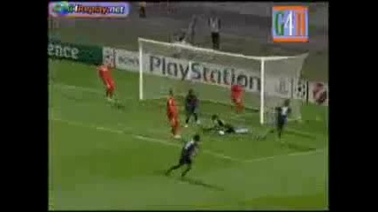 Lion vs Fiorentina 1 - 0 16.09.2009 Miralem Pjanic Goal