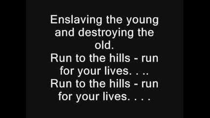 Iron Maiden - Run To The Hills *Текст*