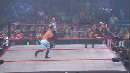 A.j. Styles - Leaping Corner Clothesline Followed By Fireman's Carry Backbreaker