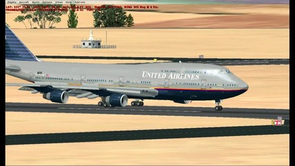 Fsx 747 - 400 Landing Ymml (melbourne) 