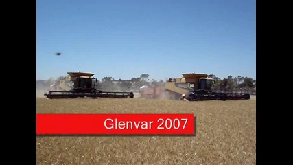Harvest Glenvar 2007 - Wheat Australia big lexion