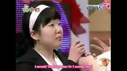 kim hyun joong with a Shocked fan girl!