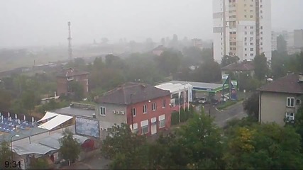 Сутрешен силен дъжд в София 3.9.2014