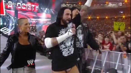 Wrestlemania 26: Cm Punk ( With Luke Gallows & Serena ) Vs. Rey Mysterio part 1/2 (hq) 