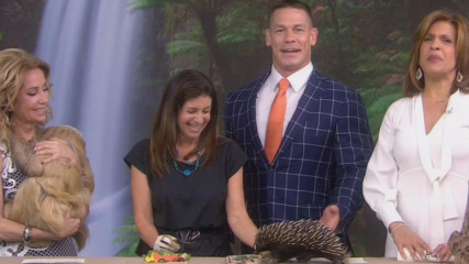 John Cena gets up close and personal with wild animals on NBC's "Today with Kathie Lee & Hoda"