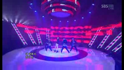 E - Bul ft Park Ga Hee (of After School) [inkigayo 090301]