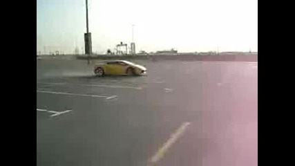 Lamborghini burnout