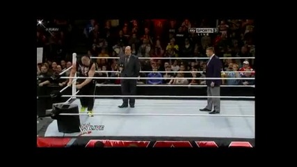 Wwe Monday Night Raw 28.01.2013 Vince Mcmahon and Paul Heyman ( Brock Lesnar returns )