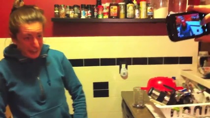 Girl beats the Cinnamon Challenge!!