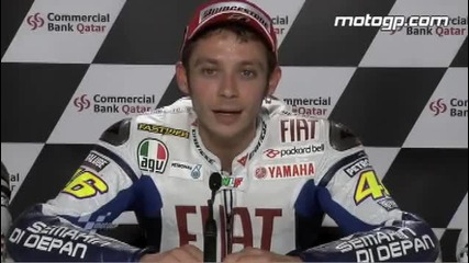 Rossi interview after the Qatar Gp 