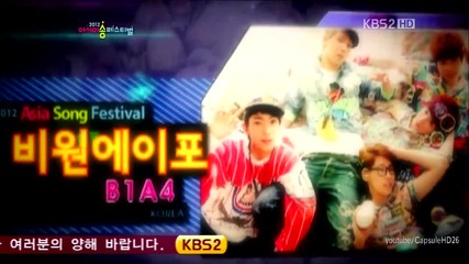 (hd) B1a4 - Baby I'm sorry ~ 2012 Asia Song Festival (24.08.2012)