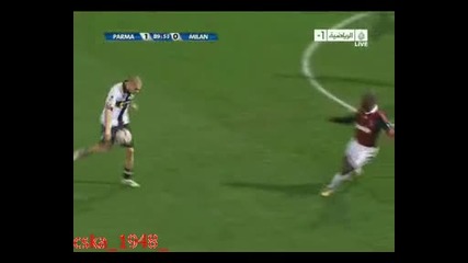 Валери Божинов наказа Милан в 90 - та минута (парма 1:0 Милан) 