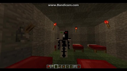 Minecraft; moqta gotina spalnq s lampi ;d