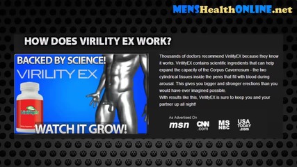 Virility Ex Review - A Natural Male Enhancement Supplement Using Virility Ex