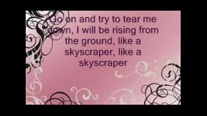 Demi Lovato-skyscraper text