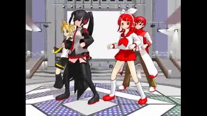 [mmd] Groovy Dancing starring Honey123522, Zatsune Miku, Aka