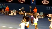 Шоу С Djokovic и Serena Танцуват Gangnam Style