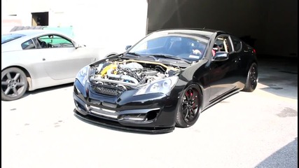 3.8 V6 Twin turbo Genesis Coupe finally in action_
