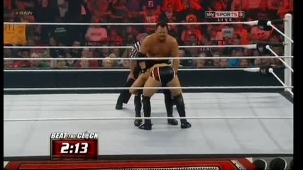 Wwe Raw 30.04.12 Danil Bryan Beat Clock 1#contender For Wwe Championship Over The Limit Vs Cm punk