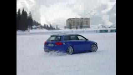 Audi Rs4 E S3 - Дрифт В Снега