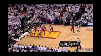 Nba Playoffs 2011 First Round Game 5: Philadelphia 76ers @ Miami Heat 91 - 97