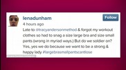 Lena Dunham Shows Off Her Slimmer Bod on Instagram