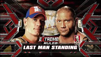 Wwe Extreme Rules 2010 - John Cena vs Batista (last Man Stan 