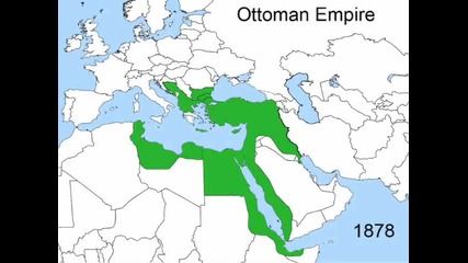 Анимация, покаэваща въэникването, раэширяването и раэпадането на Османската империя 