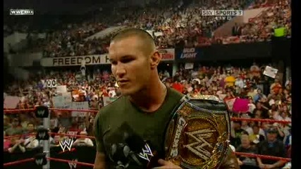 Raw/05/18/09 Randy Orton Still Wwe Champion