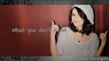 Selena Gomez & The Scene - Sick Of You (lyrics Video) Hd