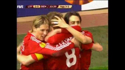 Ливърпул прегази Бенфика - Uefa Europa League: Liverpool Fc vs Benfica Lisbon 4:1 
