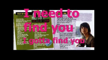 Camp Rock I Gotta Find You By Joe Jonas Full Hq+lyrics