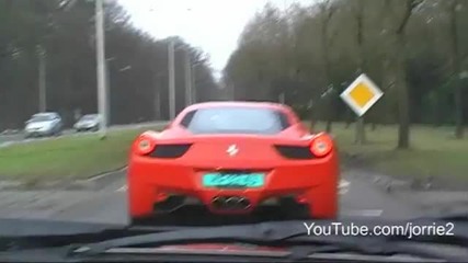 Chasing the new 2010 Ferrari 458 Italia 