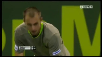 Rafael Nadal vs Lucas Rosol atp doha 2014