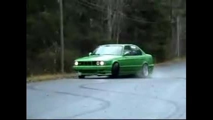 Bmw e34 535 turbo burnout 