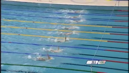 Beijing Olympic Games 2008 - Swimming Mens 100m Backstroke Semifinals