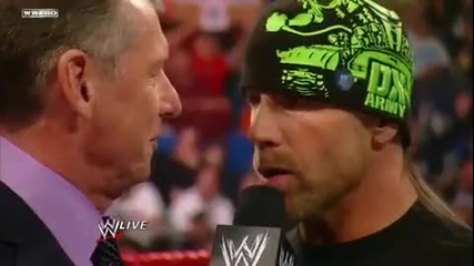 Wwe Raw 12/28/09 Shawn Michaels | Vince Mcmahon| Bret Hart back to Wwe :))) 
