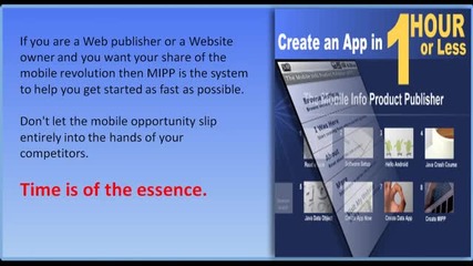 The Mobile Info Product Publisher System for Android™