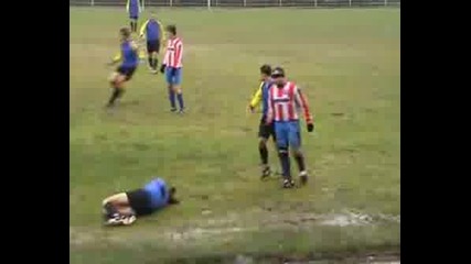 Brutal Foul In Czech Pub