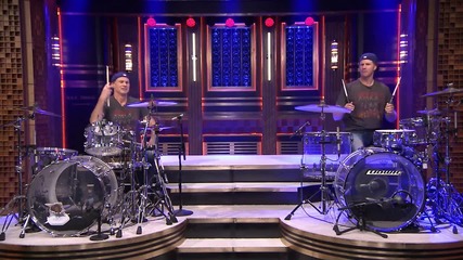 Will Ferrell and Chad Smith Drum