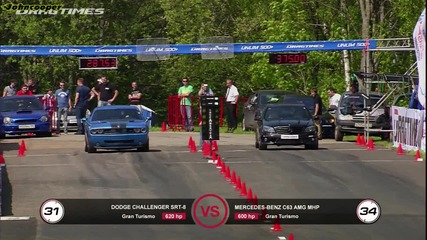 Mercedes C63 Mhp vs Dodge Challenger Srt8
