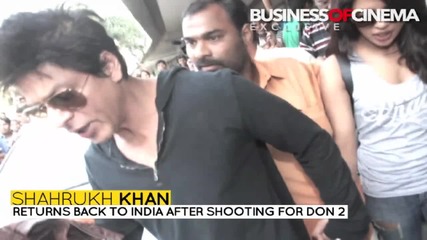 Shah Rukh Khan and Priyanka Chopra arrive in Mumbai after Don 2 shooting