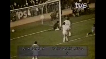 R.madrid 0 - Barcelona5 - 73/74 