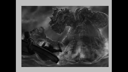 Speed Painting a sea Monster 